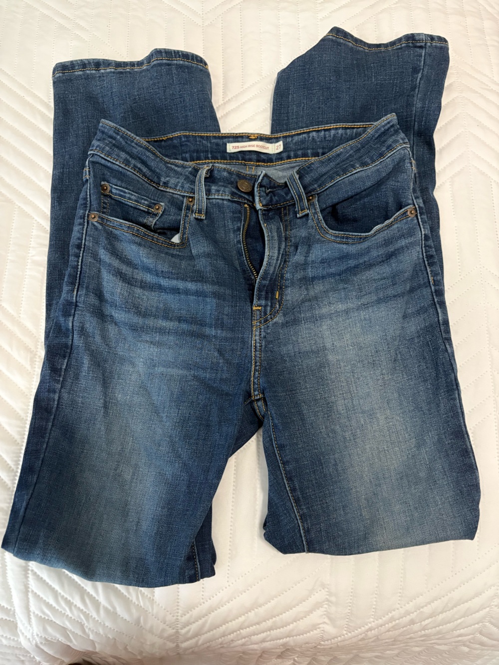 Levi's Women's Dark Blue Flare Jeans